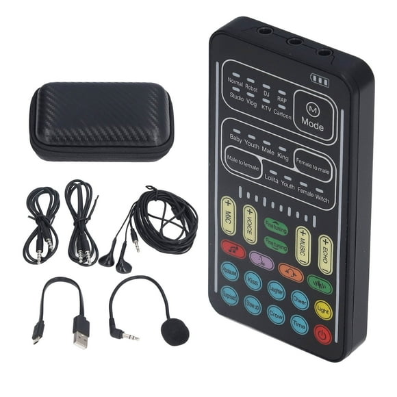 Sound ChangerI9 Voice Changer Set Recording Mini Sound Card Voice Changer Set Masterfully Created