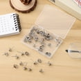 thumbnail image 4 of 50 Pcs Picture Hanging Hooks Tacks Push Thumb Office Silver, 4 of 6