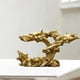 thumbnail image 1 of Estatuilla de delfín,Decoración de delfines para el hogar,Decoraciones de animales,Adorno de animales marinos de acuario para gabinete de encimera cobre dorado, 1 of 8