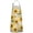 White Green Leaf, variant on Black Yellow Sunflower Pattern Apron-Garden Aprons for Women with Pockets-Cotton Linen Waterproof Kitchen Cooking Gardening Aprons Adjustable for Kitchen,Cooking,BBQ and Salon 33x27 Inch
