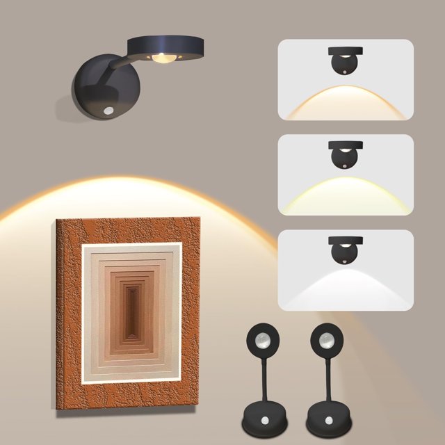 Willed Wireless Rechargeable LED Motion Sensor Wall Sconce Picture Light
