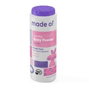 MADE OF Organic Baby Powder with Cornstarch, Fragrance Free, 3.4oz