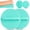 2 Pcs - Green, variant on Soft Rubber Shower Scrubber, Painless Exfoliating Body Bath Glove with Easy-Grip Strap for Dead Skin, Deep Cleaning Back, Arms and Legs