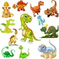 thumbnail image 2 of Color Dinosaur Pattern Removable Wall Sticker Bedroom Living Room Decoration, Usupdd 2025 Color Dinosaur Pattern Removable Wall, 2 of 7