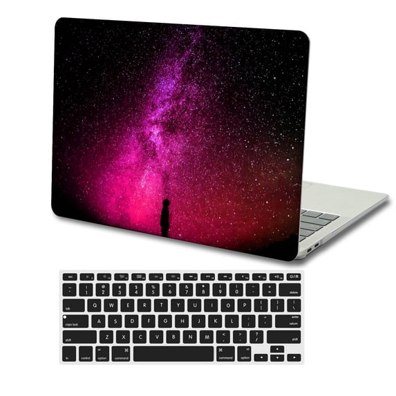 KSK KAISHEK Hard Case Compatible Old Version MacBook Air 13 inchs( No Touch, 2010-2017) + Black Keyboard Cover Model A1466 A1369, No USB-C Galaxy A 0539