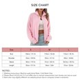 thumbnail image 5 of Cárdigan De Punto Hombro Caído Manga Larga Cuello Alto Suelto Mujer Otoño Invierno Suéter Abrigo Rosa M, 5 of 5