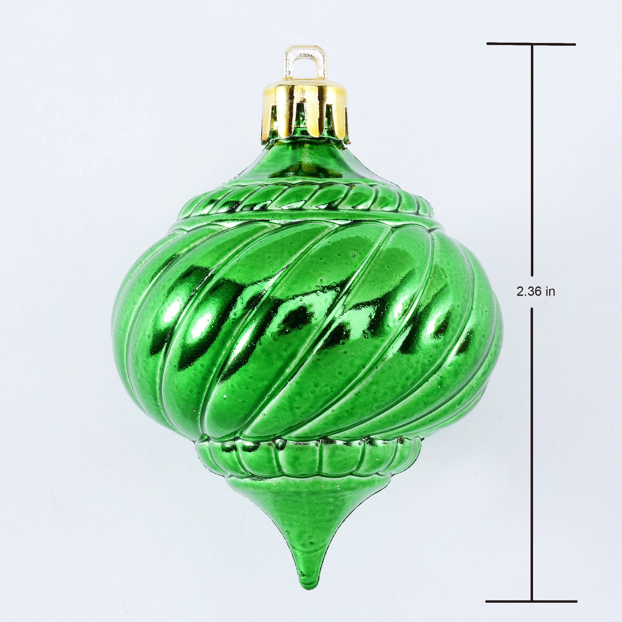 Holiday Time 40-Count Christmas Shatterproof Ornaments- Red, Green & Gold