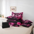 thumbnail image 6 of Castle Fairy Rose Butterfly Twin Bedding Sets,Love Heart Bedding Comforter Set, 6 of 8
