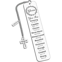 Personalized First Communion Gifts for Girls Boys Custom Catholic Baptism Bookmark for Son Daughter Christian Religious Present for Women Men Church Confirmation Gifts for Teenage Boys Girls