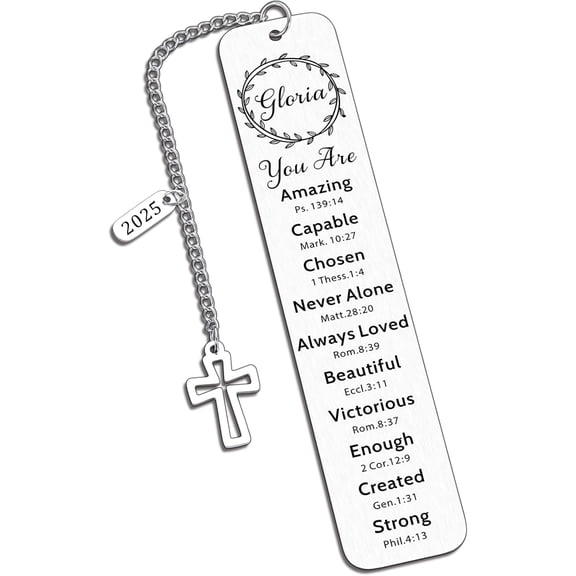 Personalized First Communion Gifts for Girls Boys Custom Catholic Baptism Bookmark for Son Daughter Christian Religious Present for Women Men Church Confirmation Gifts for Teenage Boys Girls
