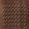 thumbnail image 1 of Ahgly Company Indoor Square Oriental Brown Industrial Area Rugs, 3' Square, 1 of 4