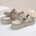 thumbnail image 2 of Women's Sandals Comfortable foot arch pad Sandal Walking Shoes hook and loop fastener Beach Shoes, 2 of 12