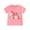 Pink, variant on Musuos Little Girl's Birthday Tops 1-4T Casual Round Neck Short Sleeve Letter Heart Embroidery T-Shirt Infant Toddler Girl Summer Clothes