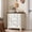 White, variant on Buildhom Farmhouse 5-Drawer Dresser, 32.6" Tall Modern Chest with Solid Wood Legs for Adult Bedroom, Walnut