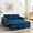 Blue Sofa Bed, variant on Umbreco 55.5" Convertible Sleeper Sofa Bed,Pull Out Couch,3-in-1 Sofa Bed with USB Ports,2 Cup Holders & Storage Pockets,Swivel Phone Stand,Velvet Couch with Adjustable Backrest,Gray