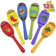 thumbnail image 7 of JOYIN 12 Mini Wooden Fiesta Maracas 6 Designs Noisemaker for Mexican Fiesta, Cinco De Mayo Party Favors, Musical Fun, Birthday Parties, Luau Party, Carnivals, Taco Tuesday Event, Educational Toys, 7 of 7