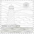 thumbnail image 2 of Varacek, Pam 12x12 Gold Ornate Wood Framed with Double Matting Museum Art Print Titled - Lighthouse Majesty, 2 of 4