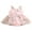 Pink, variant on Bagilaanoe Newborn Summer Outfits Baby Girl Rompers Dress Flower Embroidery Sleeveless Bodysuits 3M 6M 9M 12M 18M Infant Patchwork A-line Dresses