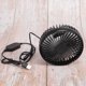 thumbnail image 3 of Ventilador de aire acondicionado para coche, 12/24 V, USB, ajustable, con potente viento, para salpicadero, accesorios interiores (negro), 3 of 5