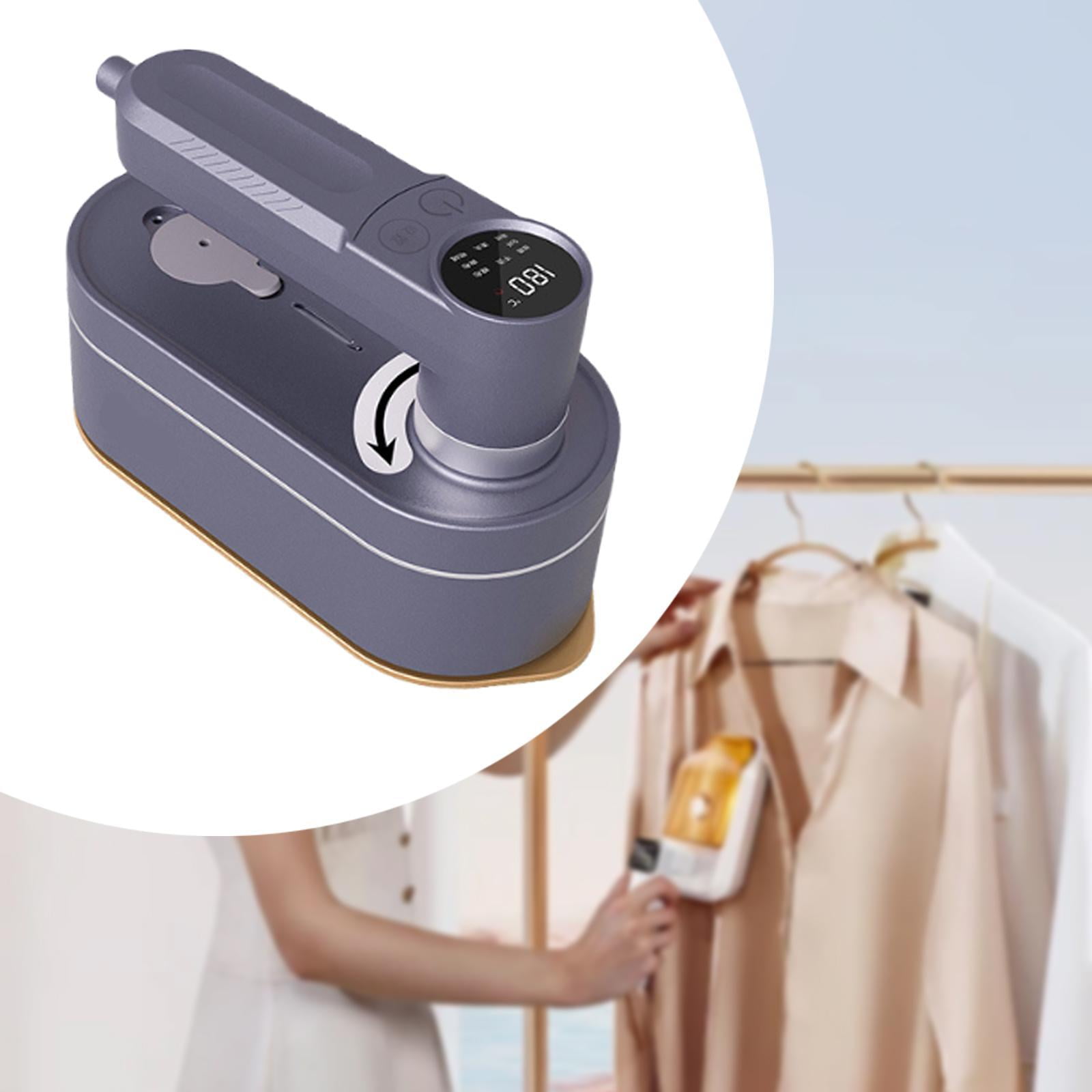 Fiocias Mini Steam Iron 1500W Quick Heat up Professional Garment Steamer Easy to Use dark purple