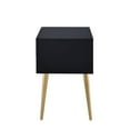 thumbnail image 3 of ACME Denvor Rectangular Wooden End Table in Black and Gold, 3 of 5