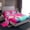 Deep Pink, variant on Feelyou Cartoon Cute Gnome Twin Sheet Sets for Kids, Blue Flower Floral Twin Fitted Sheet, St. Patrick's Day Flat Sheet, Super Cozy Room Decor, 3 Pieces