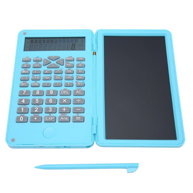 Calculadoras Científicas Con Tableta, Pantalla LCD Grande, Calculadora De Ingeniería De 12 Dígitos Con Tableta De Escritura Borrable, Calculadora Profesional Plegable Para