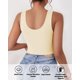 thumbnail image 2 of Top corto AURUZA sin mangas con cuello en U caqui XS, 2 of 6