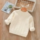 thumbnail image 2 of Suéter Para Niños Otoño Invierno Niños Jersey De Cuello Redondo Suéter Grueso De Felpa Blanco Odeerbi LM103-6389, 2 of 8