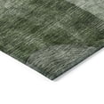 thumbnail image 4 of 3' X 5' Fern Green And Gray Geometric Washable Indoor Outdoor Area Rug, 4 of 5