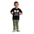 thumbnail image 3 of Ladies I Arrived Handsome Bowtie Youth T Shirt Tee Boys Infant Toddler Brisco Brands 12M, 3 of 5