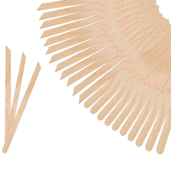 Mibly Palitos de cera de madera, 200 piezas, aplicadores para depilación