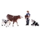 thumbnail image 4 of Simulación de Animales De Granja Sunnimix Juguete Figura de acción de PVC Farm Farmer, 4 of 8