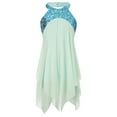 thumbnail image 2 of vastwit Girls Halter Sequins Ballet Dance Dress Sleeveless Irregular Tulle Lyrical Dress Ballerina Dancewear Mint Green 14, 2 of 7