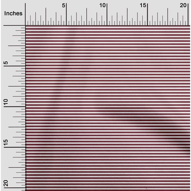 oneOone Cotton Poplin Fabric Horizontal Stripe Print Fabric BTY 56 Inch Wide