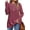 Wine Red, variant on Long Sleeve Shirts for Women Crew Neck Casual Tunic Tops Lightweight Pullover