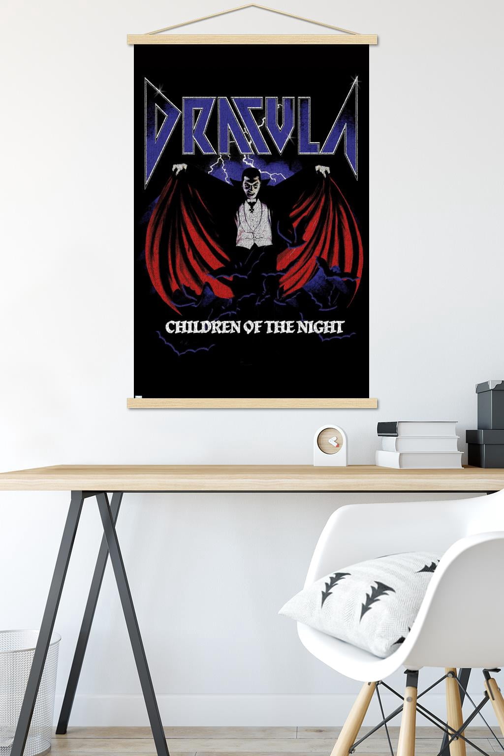 Dracula - Children Of The Night Wall Poster with Magnetic Frame, 22.375" x 34"