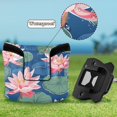 thumbnail image 6 of Haosy Lily Flower and Lotus Leaf Golf Mallet Putter Cover Strong Magnetic Leather Golf Club Headcover Closure, 6 of 7