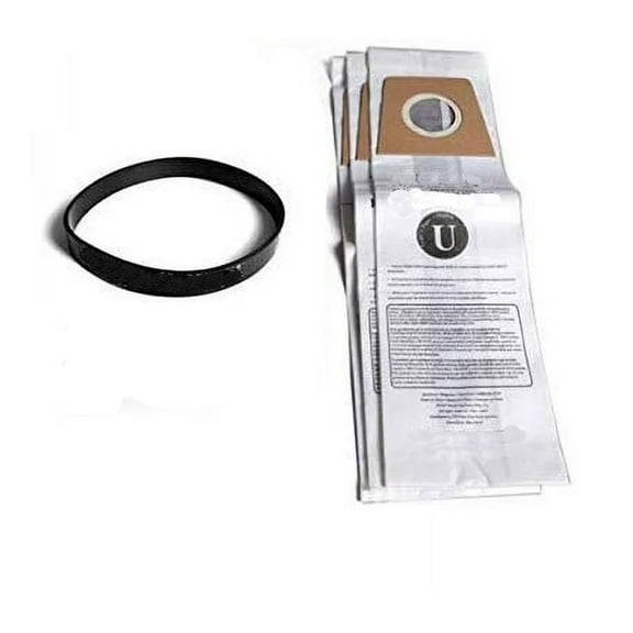 Replacement Part For Royal Vacuum Cleaner 3 Paper Bags with 1 Flat Belt for Model RY7050 # 3920047001 & 1720410001