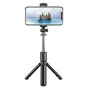 BT Selfie Stick Foldable Tripod 360° Rotation Multi-functional Handheld Adjustable Mobile Phone Holder for Taking Pictures Live Show Recording Videos
