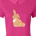 thumbnail image 4 of Inktastic Easter Cute Floppy Ear Brown Bunny Women's T-Shirt, 4 of 5
