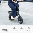 thumbnail image 4 of Jetson Axle X Portable Folding Electric Bike With Pneumatic 12 in Tires, Black, 4 of 8
