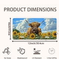 thumbnail image 2 of Cow in Sunflower Field Front License Plate,Metal License Plate,Funny Standard Plates Personalized Novelty Decorative For Men/Women/Boys/Girls Car 6×12 Inch, 2 of 7