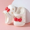 thumbnail image 2 of HUANBAI Girls Slippers For Toddlers 1 3 Years Breathable Summer Sandals Cute Cartoon Bow Design Lightweight Comfortable Shoes For Baby Girls 6-12 Months, 2 of 3
