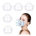 thumbnail image 1 of Silicone Mask Holder Internal Support Frame For Homemade Cloth Mask Cool Mask Hole More Space Comfortable Breathing Washable Reusable, 5 Pieces Clear, 1 of 5