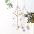 thumbnail image 2 of Bienvenido Atrapasol de cristal chapado en oro, colgante de cristal, atrapaluz de cristal, capa de estrella de mar dorada, prismas de cristal, adorno colgante para bodas, fiestas, habitaciones,, 2 of 6