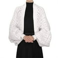 thumbnail image 3 of Women's Fashion Hollow Out Knitted Shawl Coat Wrap Cardigan For Layering, 3 of 4