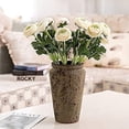 thumbnail image 2 of 10 Artificial Flowers Two headed Ranunculus Flowers Photography Props Decoration Home Living Room Decoration, 2 of 7