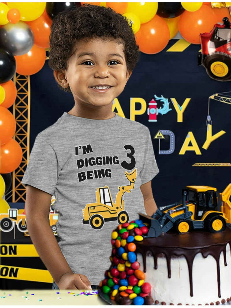 3rd Birthday Shirt For Toddlers – "3." Graphic Tee For Boys & Girls