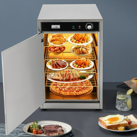 600W Electric Commercial Hot Box Food Warmer Countertop Heated Holding Cabinet